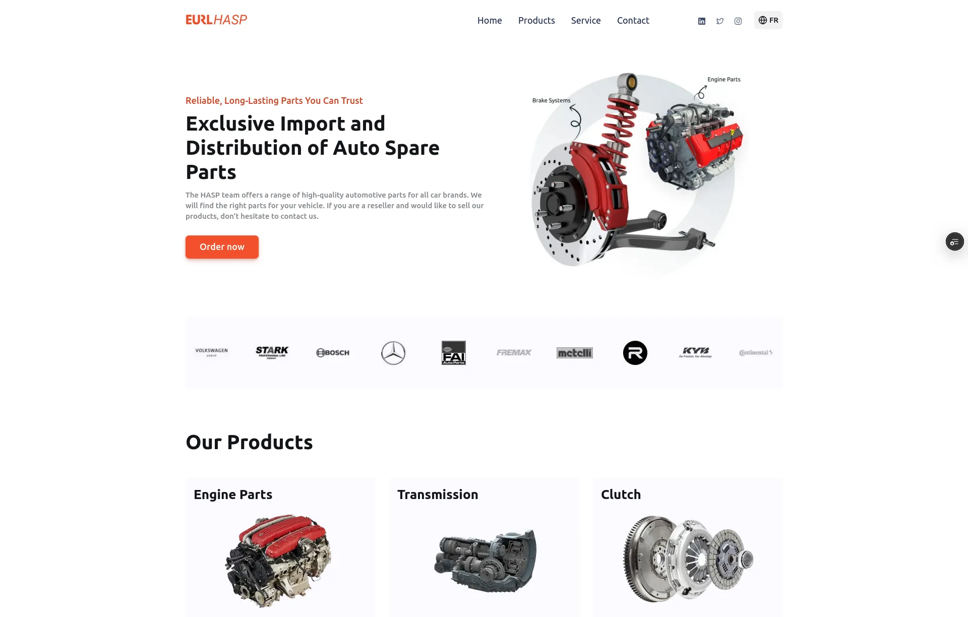 B2B Commerce Platform | EURL HASP system overview